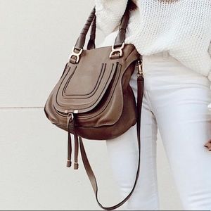 Chloe Marcie Taupe Medium bag